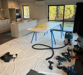 benchtop floor protection