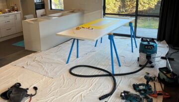 benchtop floor protection